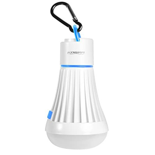 LED Camping Light Bulb With Hanging Carabiner | Bright Light, Portable, Water Resistant & Battery Operated Bulb | For Night, Hiking, Tents, Camping, Hunting, Fishing, Traveling, Emergencies & More