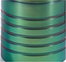 Cielo Pill Holders – Extra Small Titanium Nitroglycerin Pill Holder / Birth Control Pill Case - GREEN Color - Keychain Pill Fob - Waterproof Pill Boxes - Made in USA