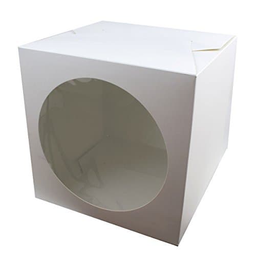 Giant Cupcake Box - White - Perfect for transporting finished giant cupcake cakes (1 Single) by Reynards