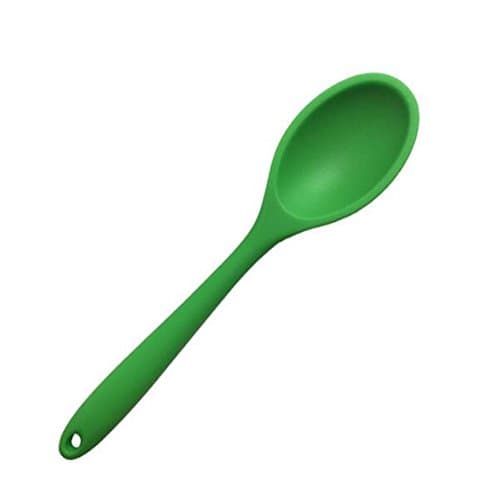 28cm/11" Silicone Soup Spoon Kitchen Cooking Tools Coated Iron And Silicone Cookware Spatula And Spoon