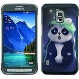 Cute Panda black Samsung Galaxy S5 Active Phone Case