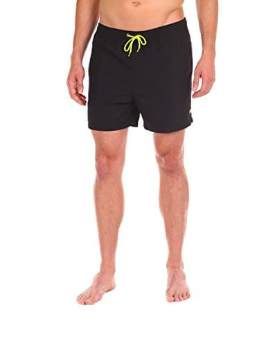 Men's Swim Short - The Night Riders Solid Swim Trunk by Cabana Bro, Large