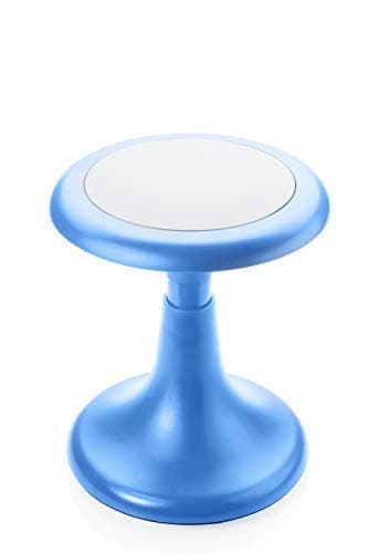 Active Wobble Chair for Kids | Classroom Stools with Posture Correction for Students with ADD ADHD Autism | Safe Non-Slip Rubber Bottom and Padded Top for Comfortable Seating Alternative (Blue/14)