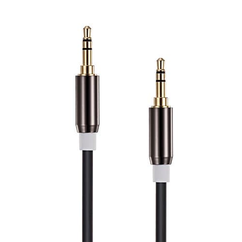 ShineKee Aux Cable 6 ft Stereo Audio 3.5mm Auxiliary Cord Male to Male Aux Cable for Car, Apple iPhone, iPod, iPad, Samsung Galaxy, HTC, LG, Google Pixel, Tablet and More