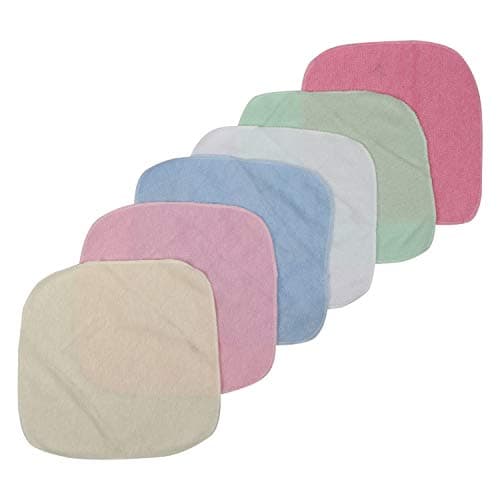 Half Tickets Solid Colour 6 PCs Face Clothes for Infant Up to 12 Months