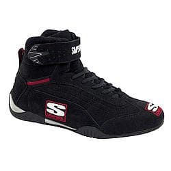 SIMPSON SAFETY Size 12-1/2 Black High-Top Adrenaline Driving Shoes P/N AD125BK