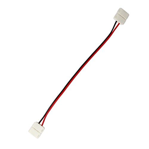 LEMIL - 1PC LED 5050 Single Colour Strip Light Connector 2 Pin Conductor 10 mm Wide Strip to Strip Jumper