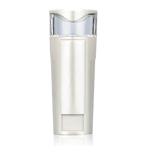 HF morning USB Nano Ionic Sprayer Humidifier Face Sauna Hydrating Water Replenishing Steamer with Rechargeable Power Bank Handheld Facial Cool Mist Sprayer Skin Care (45×40×120mm, White)