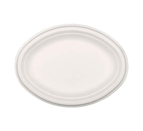 NUPIK Nature Plastic Trays Extra Rigid 100% Biodegradable D26cm - Pack of 50