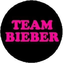 TEAM BIEBER Pinback Button 1.25" Pin / Badge Justin