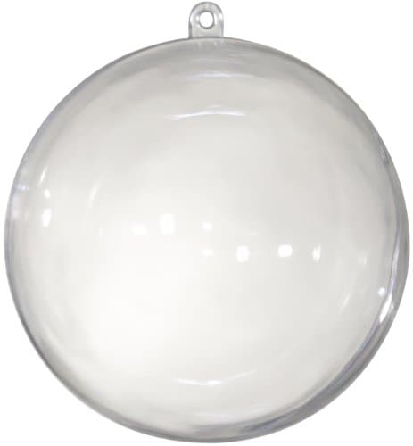 Plastic Balls Separable, Hollow Ball transparent approx. 50 MM / 5 CM / Set of 5.