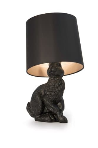 Rabbit Moooi Floor Lamp-Black Shade: PVC / 2006 Front Cotton on Metalstruktur Rabbit: Polyester
