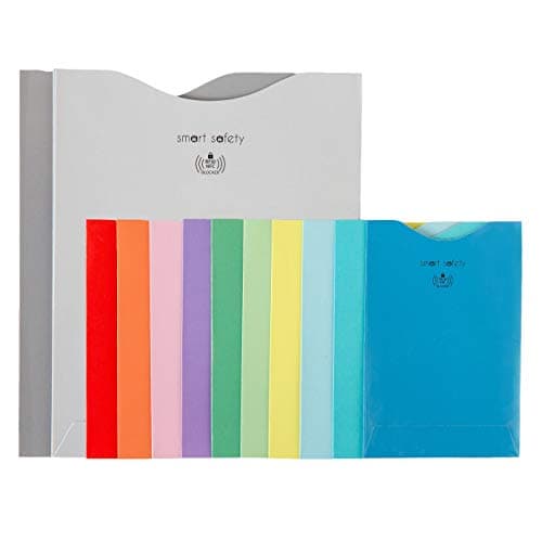 smart safety | TÜV | RFID NFC Credit Card Blocking Sleeves | 100% Protection Against Unauthorized scanning | Pack of 12