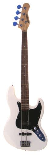 Full Size 4 String 46" Jazz J Electric Bass Guitar with Free Gig Bag and Accessories - Black (Includes, Strap, String, &amp; DirectlyCheap(TM) Translucent Blue Medium Guitar Pick)