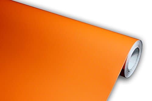Hachi Auto Matte Flat Orange Vinyl Car Wrap 36-by-60-inch