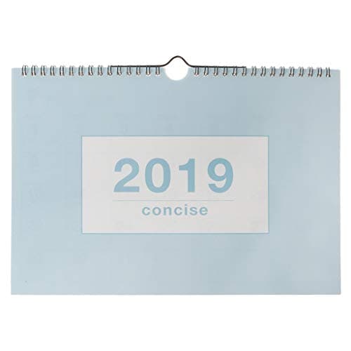 Deendeng 2019 Hanging Coil Paper Calendar Memo Daily Schedule Table Planner Yearly Agenda Organizer