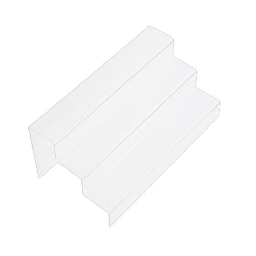 LiangGui 3 Step Acrylic Riser Clear for Jewelry display/Makeup Storage