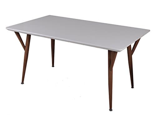 New Spec Glossy Modern Table Wooden Printed Metal Legs