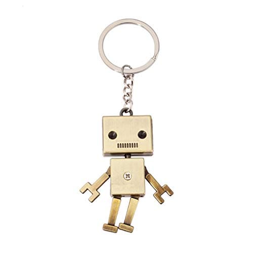 Prima05Sally Retro Robot Model Metal Keychain Small Pendant