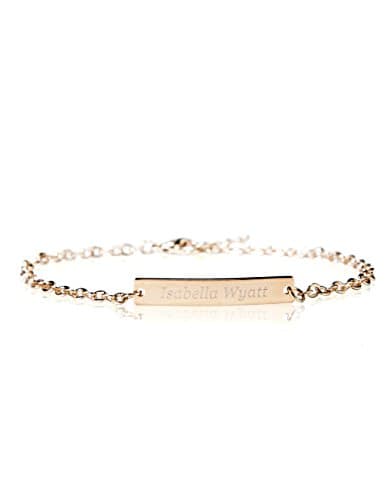 Personalized Name Bar Bracelet, Gift for Bridesmade