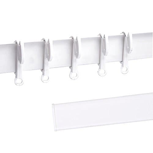 Swish Elegance Plastic Valance Track Curtain Glider Rail - White 1.50m by Swish