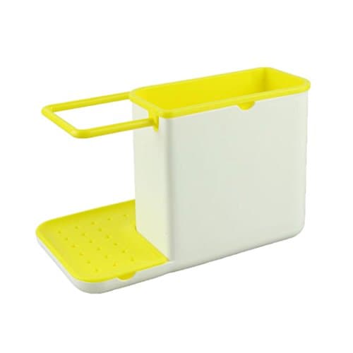 IUNEED Dishclout Storage Rack kitchen Stands Utensils 3 IN 1 Glove Storage Debris Rack (Yellow)