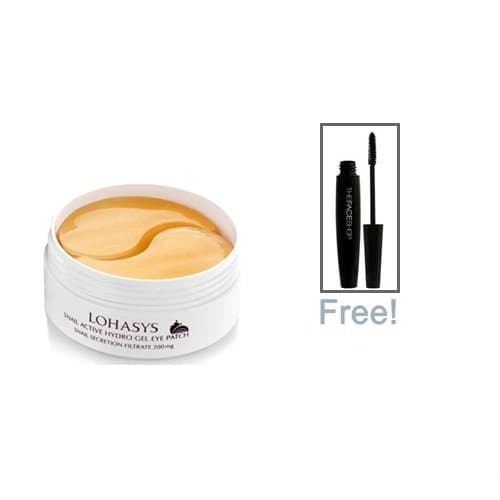 LOHASYS Snail Active Hydro Gel Eye Patch (100g/3.5oz) + Free Gift The Faceshop Mascara