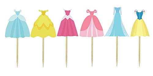 Princess Dress Cupcake Toppers