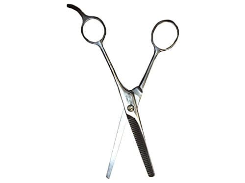 Barber Hair Lightweight Thinning/Texturizing Scissors By Kiyo made in JAPAN ( 100% Stainless Steel ) 6.7Inch Scissors with a Case for Protection