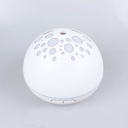 Aroma Essential Oil Diffuser, Home White Ultrasonic 300ml Aromatherapy Machine Air Humidifier with Touch Control and 7 Color Waterless Auto Shut-off &amp; Adjustable Mist Mode