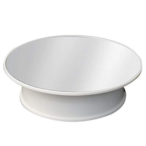 yagaga USB Electric Turntable Photography Rotary Table Remote Control Display Stand (White)