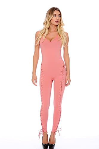 Lace Up Catsuit Jumpsuit (Small)