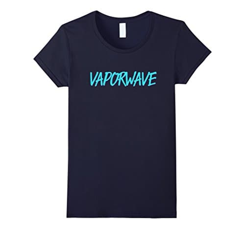 Womens Vaporwave Shirt XL Navy