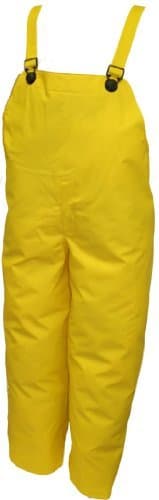 DURABLAST O56047.2X 10.5mm Nylon/PVC Plain Front Thick Overall with Hook & Loop Take-Up Straps, Size 2X, Yellow