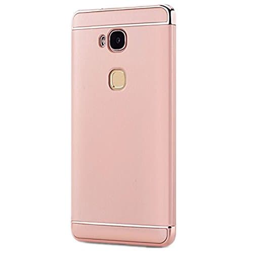 Mpei Huawei Honor 5X Case Matte Coated Surface with Electroplate Frame Hard Cover for Honor 5X (Huawei Honor 5X, Rose Gold)