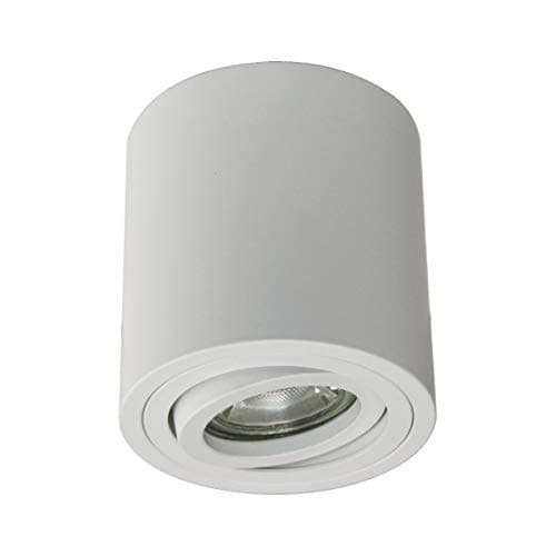 Surface-Mounted Ceiling Spotlight Pivotable Including 5.5 W LED Bulb GU10 Warm White 5,5w [Energy Class A+]
