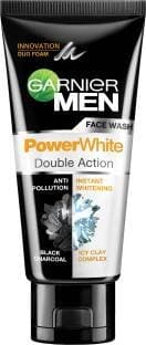 Garnier Men Power White Double Clean Face Wash(100 g)