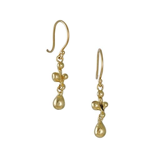 TEN THOUSAND THINGS - Medium Molten Drop Earrings in Gold