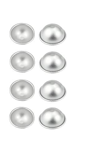 Metal Bath Bomb Mold 8 Pieces, 2.5" Large - Make Lush Bath Bombs and Fizzle