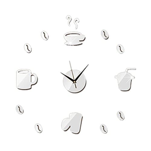 Haotfire DIY 3D Wall Clock Frameless Modern Mirror Wall Stickers Clocks Wall Watches Room Home Decorations