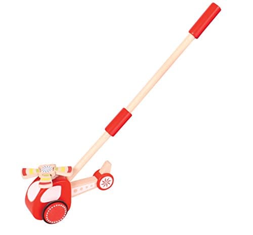 Njoykids Wooden Push Along Helicoptor