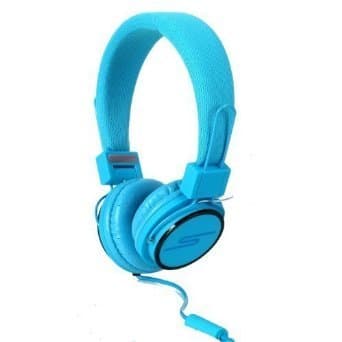 SoulBuddy "S-type" Headphone : Stylish Headphone/iPhone Microphone Headset for Phone &amp; PC [BLUE]