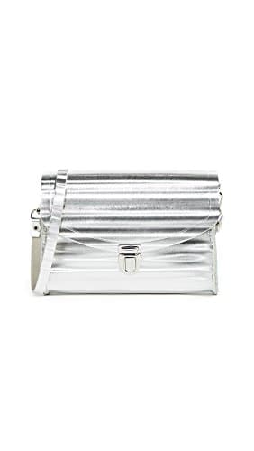 Cambridge Satchel Women's Push Lock Bag, Silver, One Size