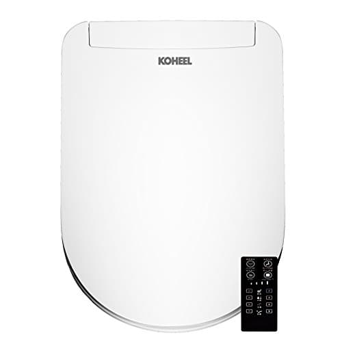 KOHEEL Electric Intelligent Toilet Seat Integrated Functions Remote Control Operation,Energy-Saving Technology,Eco-Friendly,Seat Heater,Warm Wind & Air Dry,Standard Version