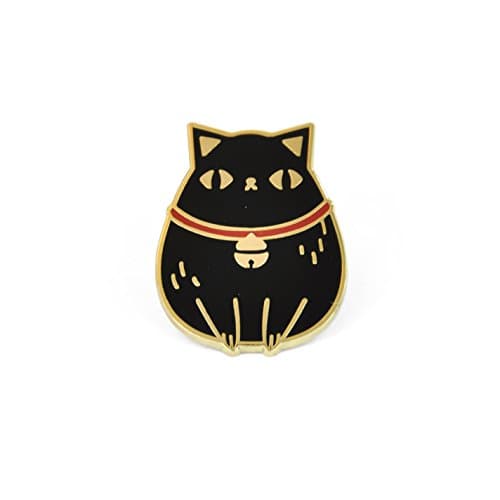 Noristudio Black Cat Enamel Pin