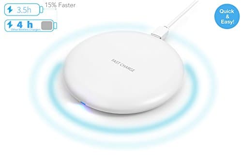 Wireless Charger,Qi Fast Wireless Charger Charging Pad(No AC Adapter),7.5W Wireless Charging for iPhone X iPhon8/8 Plus, 10W Fast Wireless Charging for Samsung Galaxy S9/S9 Plus/S8/Note 8/5/S7 Edge