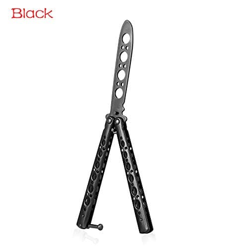 Ruan Acrobatic Sheath Metal Dull Blade Practice Tool Trainer Training Knife Butterfly Knife