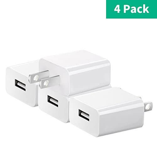 [4 Pack] BSSPOWER 5V Camera Power Adapter, Wall USB Charger for Home WiFi HD 720p 1080p Wireless Video Suveillance System