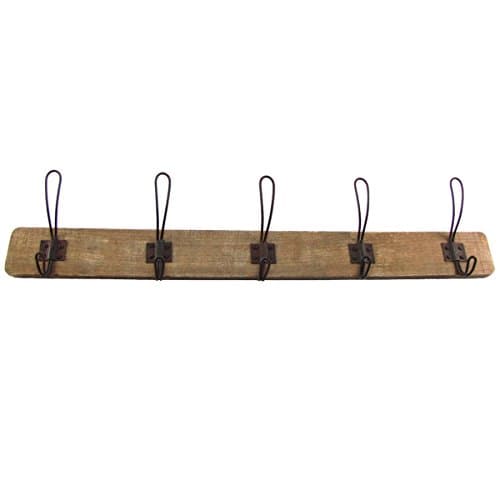 MutterMui Antique Style Wooden Wall Mount Coat Rack Hat/Key Hook Primitive Farmhouse Decor Hanger