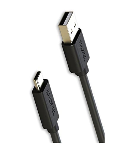 Krofel 6 Feet USB Type-C Charger and Sync Cable Compatible with Asus ZenFone V Live / Z2 Force Edition/Samsung Galaxy Note9 / Note8 / S8 / S8+ / S9 / S9+ / Galaxy Tab S3/S4 / Pixel 2/2 XL